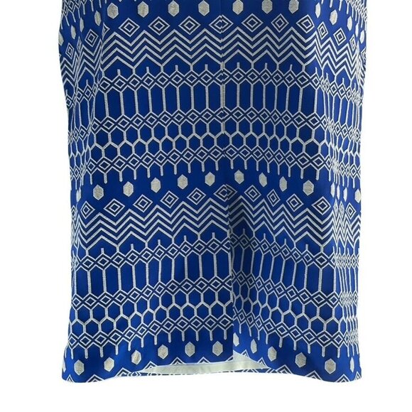 BODEN Skirt Women Size 8L Grosgrain Ribbon Waist Cotton Embroidered Pencil Midi - Picture 6 of 10